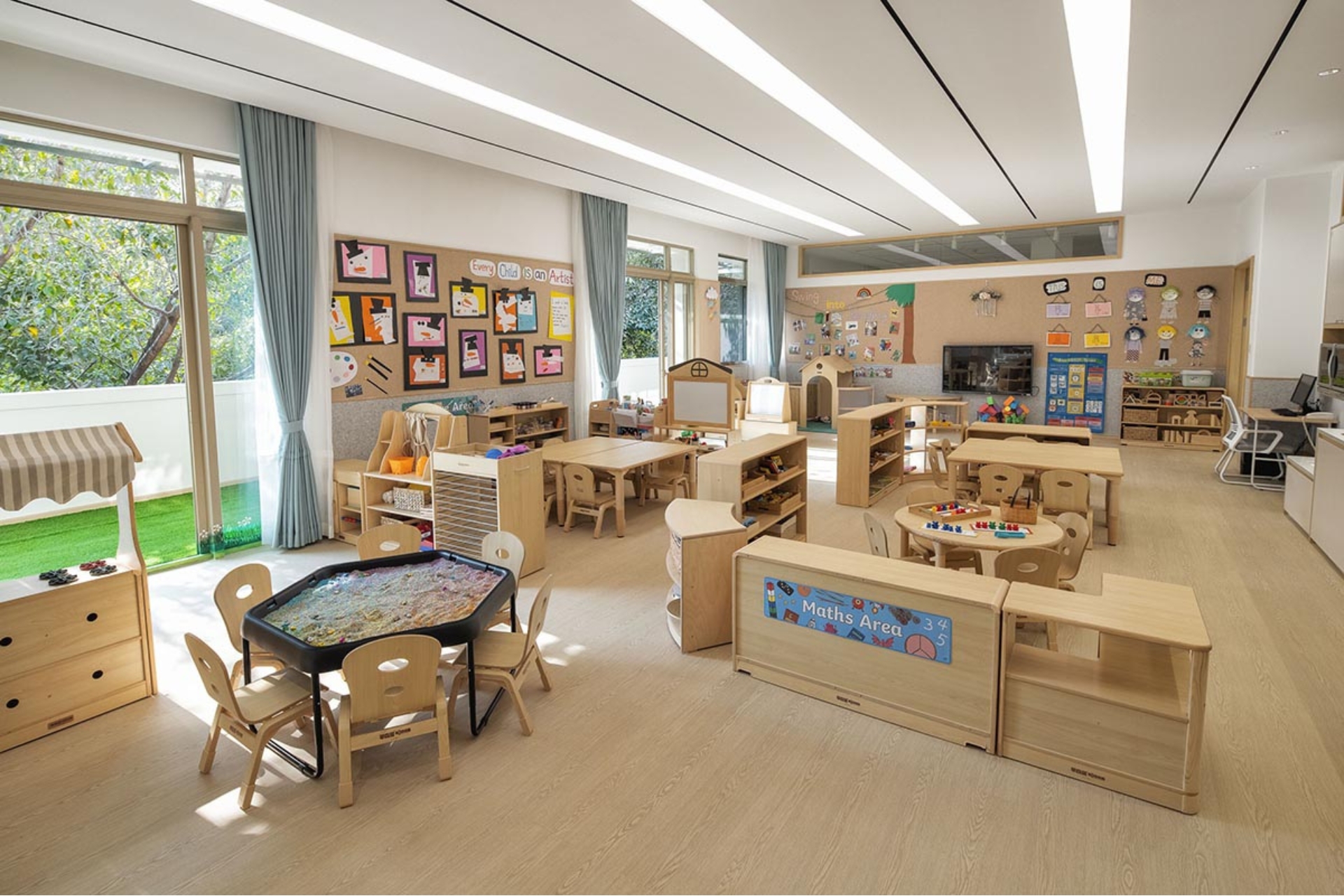 thiết kế lớp học mầm non