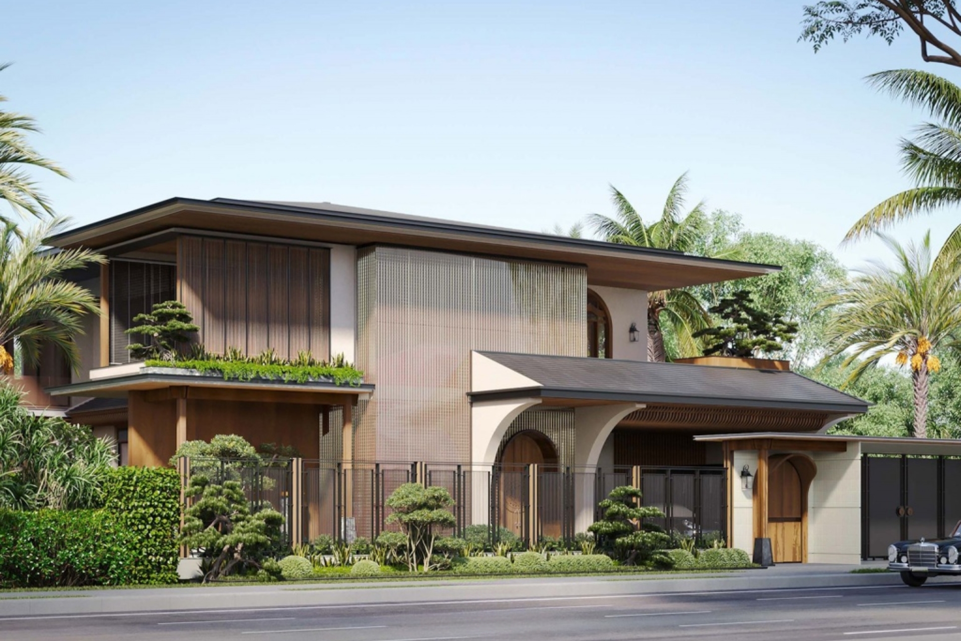 Kiến trúc nhà ở Tropical Garden