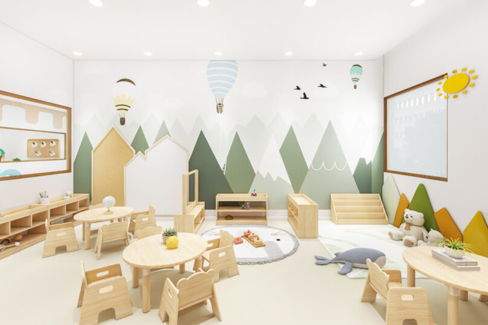 Đặc điểm thiết kế không gian mô hình Montessori