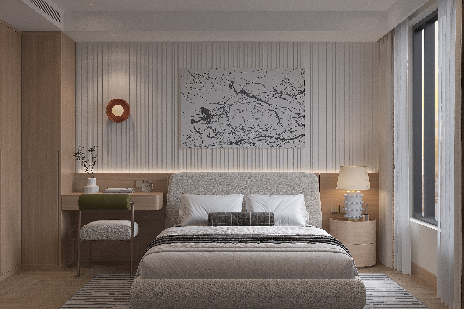 Mẫu thiết kế nội thất chung cư 3 phòng ngủ - Phong cách Luxury 