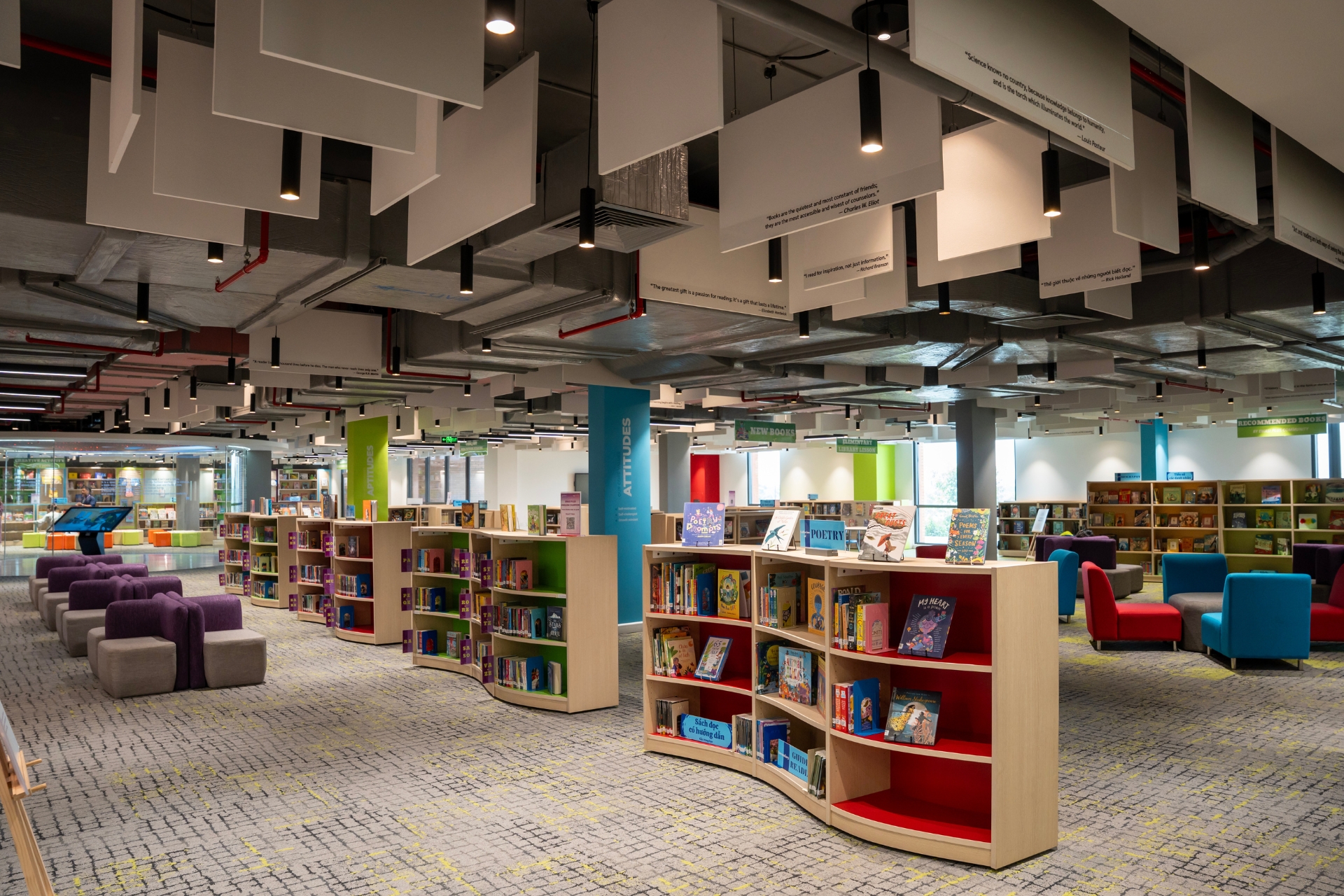 Dự án thư viện Trường quốc tế song ngữ EMASI được thiết kế và thi công bởi TECO