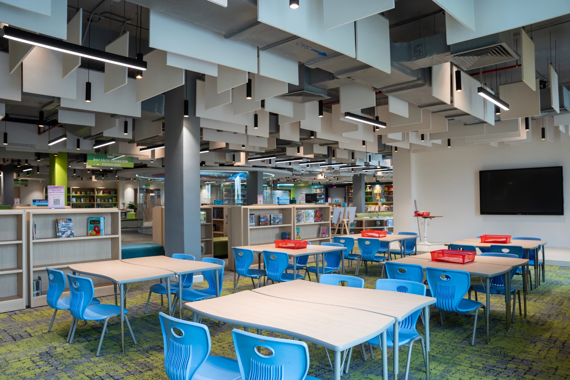 Dự án thư viện Trường quốc tế song ngữ EMASI được thiết kế và thi công bởi TECO