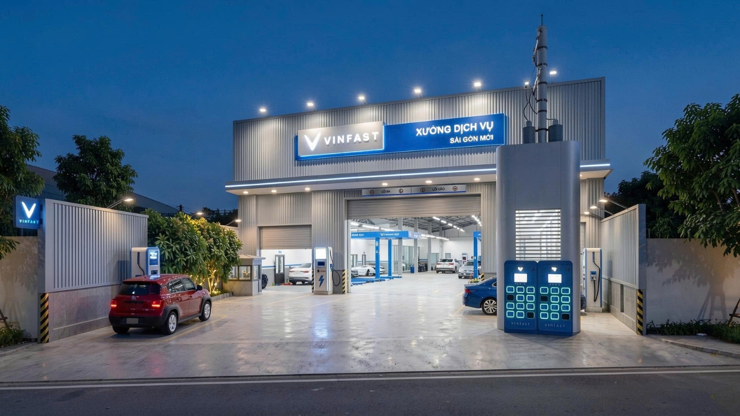 Nhà xưởng dịch vụ 2S Vinfast