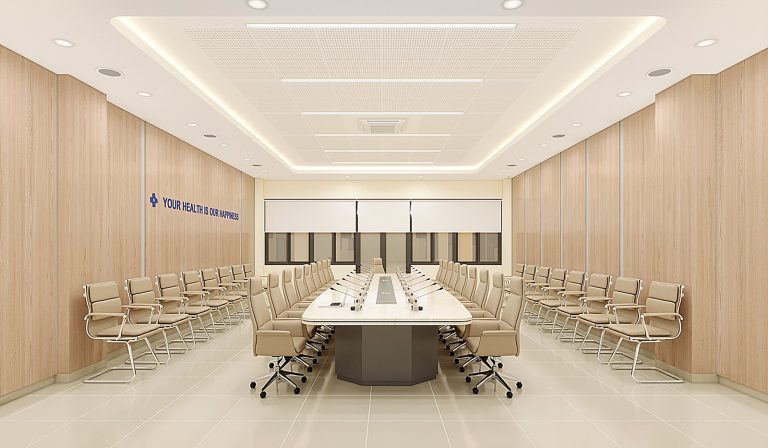 Block A briefing room interior design, Xuyen A Cu Jut Hospital