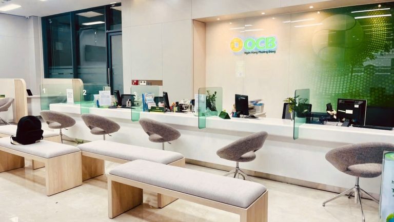 Thiết kế thi công phòng giao dịch ngân hàng OCB – TECO